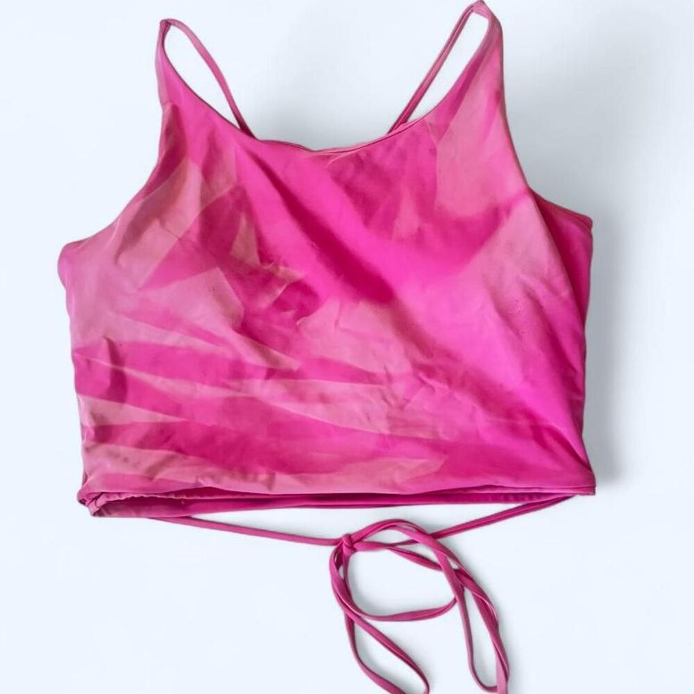 Pink Pattered Swim Top